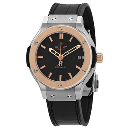 Hublot Automatic Black Dial Black Leather Mens Watch 565.no.1180.lr