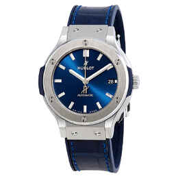 Hublot Classic Fusion Automatic Blue Sunray Dial Titanium 38mm Mens Watch 565.nx.7170.lr