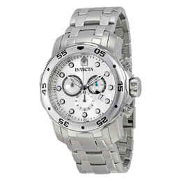 Invicta Pro Diver Chronograph Silver Dial Stainless Steel Mens Watch 0071