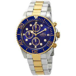 Invicta Pro Diver Chronograph Blue Dial Mens Watch 1773