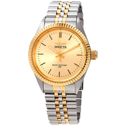 Invicta Specialty Quartz Gold Dial Two-tone Mens Watch 29382