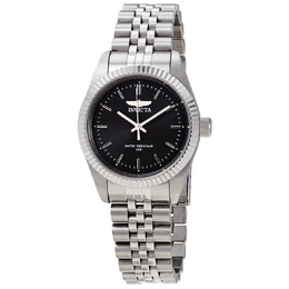Invicta Specialty Black Dial Stainless Steel Ladies Watch 29364