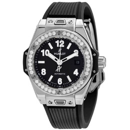 Hublot Big Bang Automatic Diamond Black Dial Ladies Watch 485.sx.1170.rx.1204