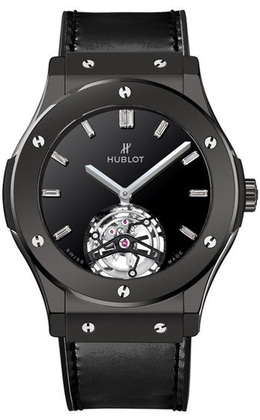 Hublot Classic Fusion Tourbillon Night Out Dial Black Automatic Mens Watch 505.cs.1270.vr