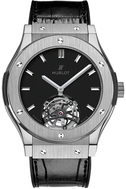 Hublot Classic Fusion Tourbillon 45mm Dial Black Hand Wind Mens Watch 505.nx.1170.lr