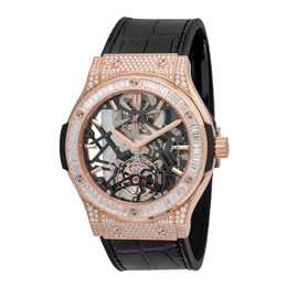 Hublot Classic Fusion Tourbillon 18k King Gold Mens Luxury Watch 505.ox.0180.lr.0904