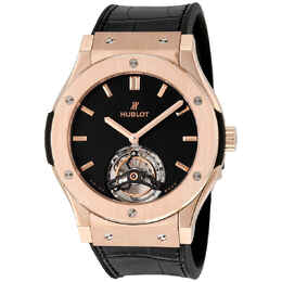 Hublot Classic Fusion Tourbillon 45mm Dial Black Mens Luxury Watch 505.ox.1180.lr