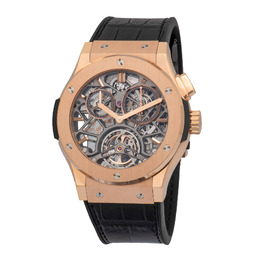 Hublot Tourbillon Skeleton King Gold 18 Carat King Gold Mens Watch 506.ox.0180.lr
