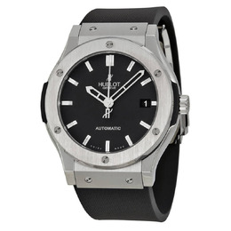 Hublot Classic Fusion Black Dial Black Rubber Mens Watch 511.nx.1170.rx