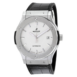 Hublot Classic Fusion Automatic Opaline Dial Titanium 45 MM Mens Watch 511.nx.2611.lr