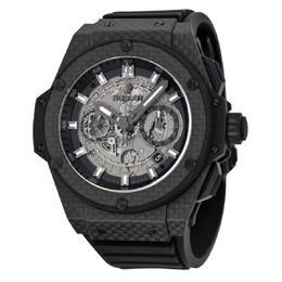 Hublot King Power Unico Skeleton Dial Automatic Carbon Fiber Rubber Mens Watch 701QX0140RX 701.qx.0140.rx