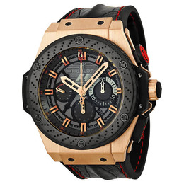 Hublot King Power Automatic Black Dial 18kt Rose Gold Mens Watch 703.om.6912.hr.fmc12