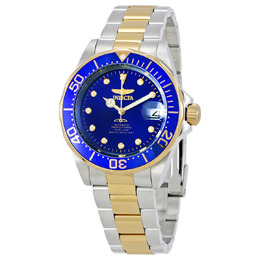 Invicta Pro Diver Automatic Blue Dial Two-tone Mens Watch Model: 17042