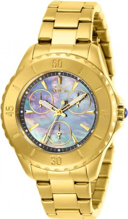 Invicta Angel 29109 - Yellow Gold-tone Gunmetal Dial Ladies Watch