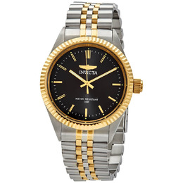 Invicta Specialty Black Dial Two-tone Mens Watch, Model 29377