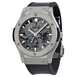 Pre-owned Hublot Classic Fusion Skeleton Dial Mens Watch 545.nx.0170.lr