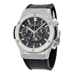 Pre-owned Hublot Classic Fusion Chronograph Skeleton Dial Mens Watch 525.nx.0170.lr
