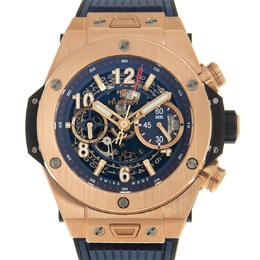 Hublot Unico Big Bang Chronograph Automatic Blue Dial Mens Watch 411.ox.5189.rx