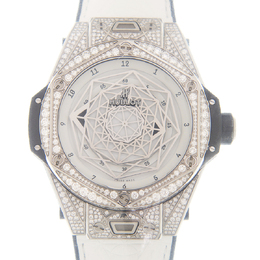 Hublot Big Bang Sang Bleu Automatic Diamond White Dial Unisex Watch 415.nx.2027.vr.1704.mxm18