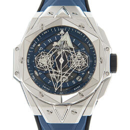 Hublot Big Bang Sang Bleu II Titanium Chronograph Automatic Blue Dial Mens Watch 418.nx.5107.rx.mxm20