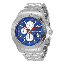 Invicta Aviator Alarm Chronograph Quartz Blue Dial Mens Watch 33501