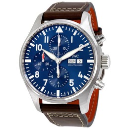 IWC Pilot Midnight Automatic Chronograph Blue Dial Mens Watch iw377714