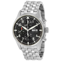 IWC Pilot Spitfire Automatic Chronograph Grey Dial Mens Watch iw377719
