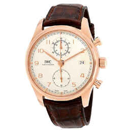 IWC Portugieser Silver Dial Automatic Mens Chronograph Watch iw390301