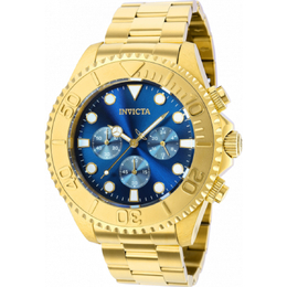Invicta Pro Diver Chronograph Quartz Blue Dial Mens Watch 36974