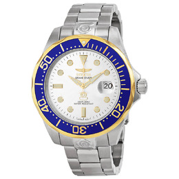 Invicta Pro Diver Automatic Silver Dial Mens Watch 13788