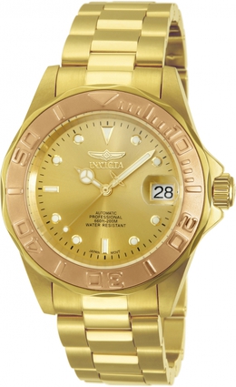 Invicta Pro Diver Automatic Gold Dial Mens Watch 13930