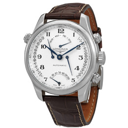Longines Master Retrograde Seconds Automatic White Dial Mens Watch l2.715.4.78.3