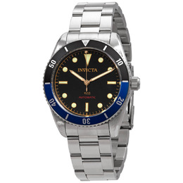Invicta Pro Diver Automatic Black Dial Batman Bezel Mens Watch 34333