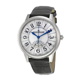 Jaeger LeCoultre Rendez-Vous Date Mother of Pearl Dial Black Leather Mens Watch q3548490