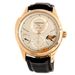 Jaeger LeCoultre Master Grand Tradition 18kt Yellow Gold Black Leather Mens Watch q5011410
