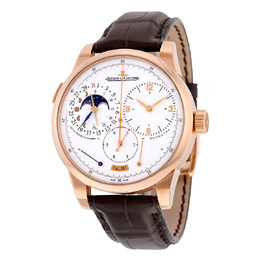 Jaeger LeCoultre Duometre a Quantieme Lunaire Silver Dial Mechanical Mens Watch q6042521