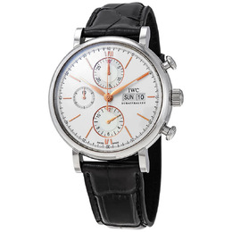 IWC Portofino Chronograph Automatic Silver Dial Mens Watch iw391031