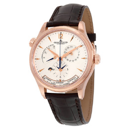 Jaeger LeCoultre Master Control Geographic Automatic Silver Dial 18kt Pink Gold Mens Watch q1422521
