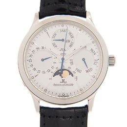 Jaeger LeCoultre Master Ultra Thin Perpetual Automatic Silver Dial Mens Watch q149842a