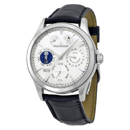 Jaeger LeCoultre Master Eight Days Perpetual Calendar Stainless Steel Mens Watch q1618420