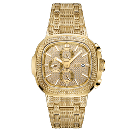 JBW Heist Quartz Diamond Gold Dial Mens Watch j6380a