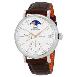 IWC Portofino Hand Wound Silver Dial Mens Watch iw516401