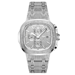 JBW Heist Quartz Diamond Silver Dial Mens Watch j6380d