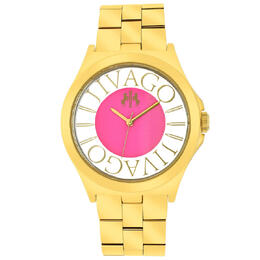 Jivago Fun Pink Dial Gold-tone Ladies Watch JV8413