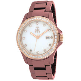 Jivago Ceramic White Mother of Pearl Dial Ladies Watch JV9415