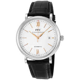 IWC Portofino Automatic Silver-plated Dial Mens Watch iw356517