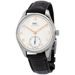 IWC Portugieser Automatic Silver-plated Dial Mens Watch iw358303