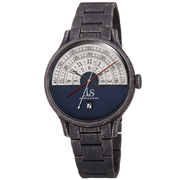 Joshua & Sons Date Blue Dial Mens Watch JX153BKBU