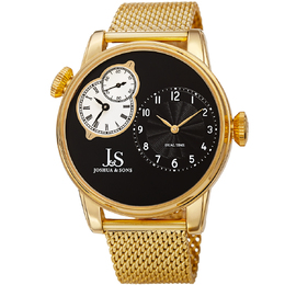 Joshua & Sons JX154YGB Mens Quartz Watch Black Dial