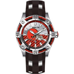 Invicta NFL Cleveland Browns Quartz Red Dial Mens Watch 42075